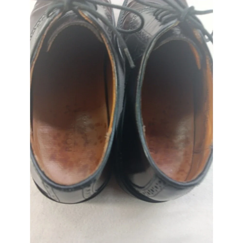 Bostonian Impression Dress Saddle Dress Shoes Men's Size 10.5 D Burgundy/Black